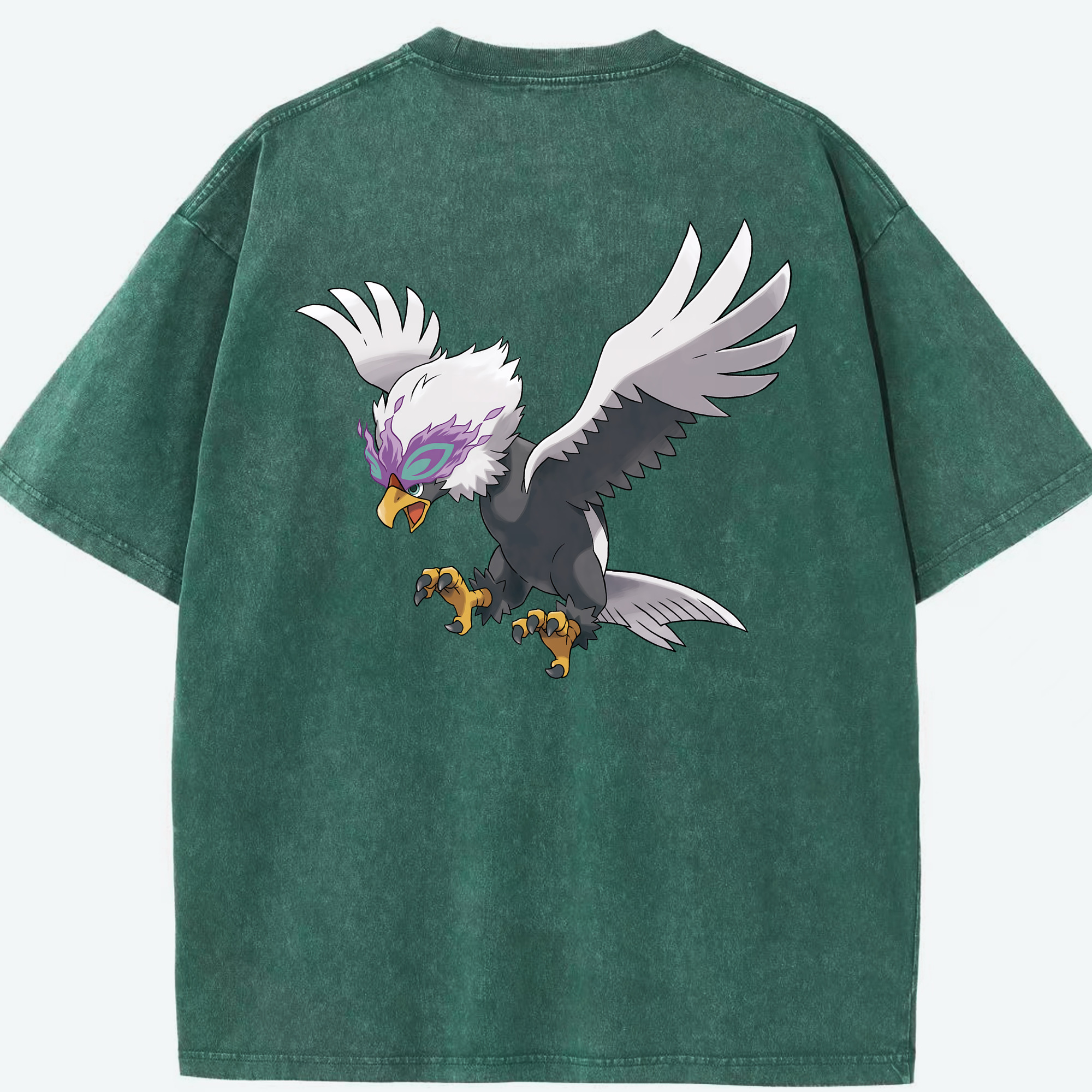 （画像用） ポケットモンスター Pokémon 綿100% ヴィンテージ風 半袖Tシャツ（背面プリント）
